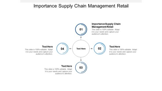 Importance Supply Chain Management Retail Ppt PowerPoint Presentation Portfolio Professional Cpb