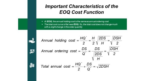 Important Characteristics Of The Eoq Cost Function Ppt PowerPoint Presentation Gallery Slide Download Important Characteristics Of The Eoq Cost Function Ppt PowerPoint Presentation Gallery Slide Download