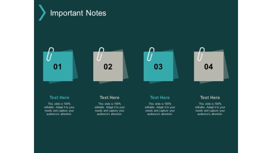 Important Notes Planning Ppt PowerPoint Presentation Layouts Gridlines