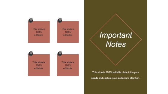 Important Notes Ppt PowerPoint Presentation Summary