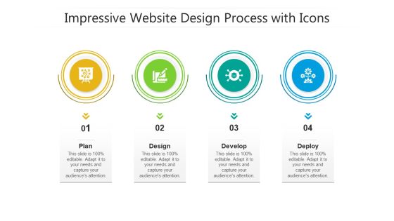 Impressive Website Design Process With Icons Ppt PowerPoint Presentation Icon Show PDF Impressive Website Design Process With Icons Ppt PowerPoint Presentation Icon Show PDF