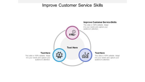 Improve Customer Service Skills Ppt PowerPoint Presentation Gallery Pictures Cpb