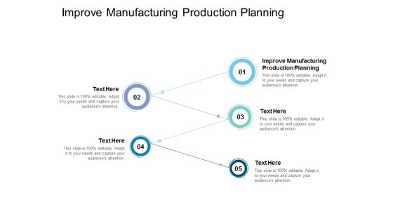 Improve Manufacturing Production Planning Ppt PowerPoint Presentation Summary Ideas Cpb