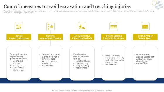 Improvement Of Safety Performance At Construction Site Control Measures To Avoid Excavation Demonstration PDF