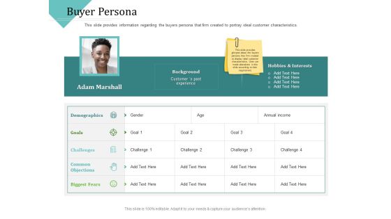 Improving Client Experience Buyer Persona Demonstration PDF Improving Client Experience Buyer Persona Demonstration PDF