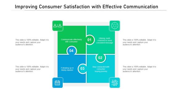 Improving Consumer Satisfaction With Effective Communication Ppt PowerPoint Presentation Gallery Show PDF