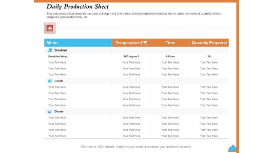 Improving Restaurant Operations Daily Production Sheet Ppt PowerPoint Presentation Professional Graphics Tutorials PDF Improving Restaurant Operations Daily Production Sheet Ppt PowerPoint Presentation Professional Graphics Tutorials PDF
