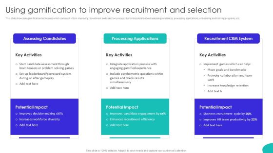 Improving Technology Based Using Gamification To Improve Recruitment And Selection Formats PDF Improving Technology Based Using Gamification To Improve Recruitment And Selection Formats PDF