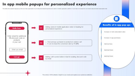 In App Mobile Popups For Personalized Experience Ppt PowerPoint Presentation File Gallery PDF In App Mobile Popups For Personalized Experience Ppt PowerPoint Presentation File Gallery PDF