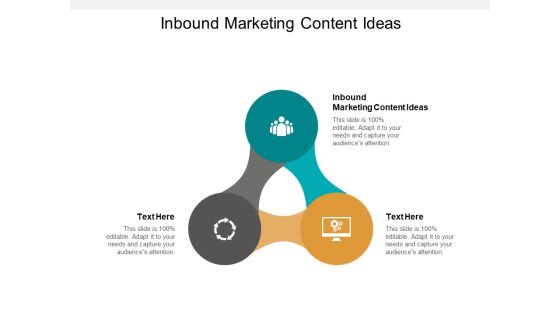 Inbound Marketing Content Ideas Ppt PowerPoint Presentation Slides Examples Cpb