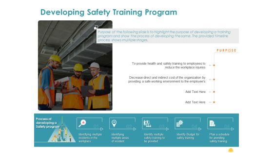 Incident Management Process Safety Developing Safety Training Program Slides PDF Incident Management Process Safety Developing Safety Training Program Slides PDF