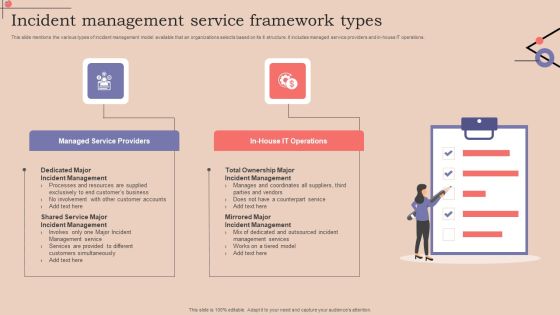 Incident Management Service Framework Types Mockup PDF