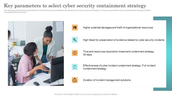 Incident Response Techniques Deployement Key Parameters To Select Cyber Security Containment Strategy Information PDF Incident Response Techniques Deployement Key Parameters To Select Cyber Security Containment Strategy Information PDF