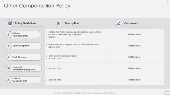 Income Assessment Report Other Compensation Policy Slides PDF Income Assessment Report Other Compensation Policy Slides PDF