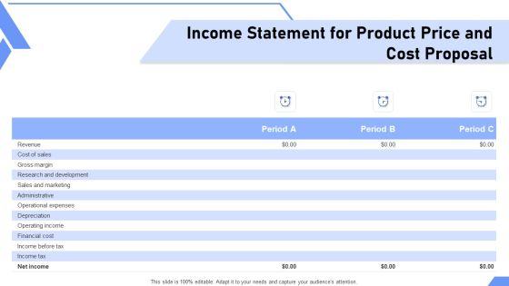 Income Statement For Product Price And Cost Proposal Ppt Styles Examples PDF Income Statement For Product Price And Cost Proposal Ppt Styles Examples PDF