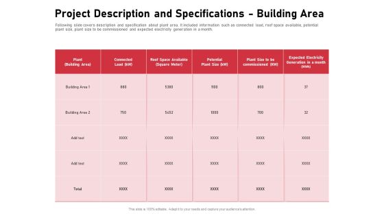 Incorporating Solar PV Commercial Building Project Description And Specifications Building Area Mockup PDF Incorporating Solar PV Commercial Building Project Description And Specifications Building Area Mockup PDF