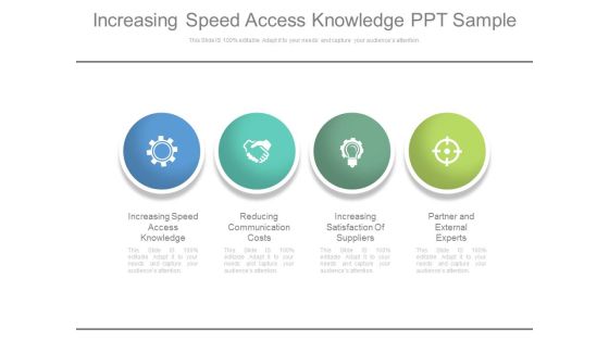 Increasing Speed Access Knowledge Ppt Sample Increasing Speed Access Knowledge Ppt Sample