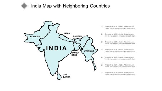 India Map With Neighbouring Countries Ppt Powerpoint Presentation Slides Graphics India Map With Neighbouring Countries Ppt Powerpoint Presentation Slides Graphics