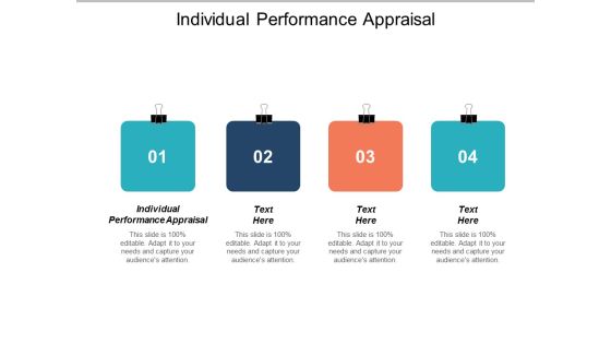 Individual Performance Appraisal Ppt PowerPoint Presentation Portfolio Infographic Template Cpb
