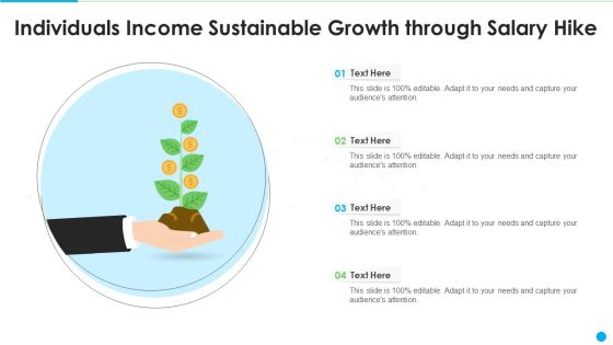 Individuals Income Sustainable Growth Through Salary Hike Portrait PDF Individuals Income Sustainable Growth Through Salary Hike Portrait PDF