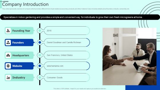 Indoor Horticulture Investor Fundraising Pitch Deck Company Introduction Guidelines PDF Indoor Horticulture Investor Fundraising Pitch Deck Company Introduction Guidelines PDF