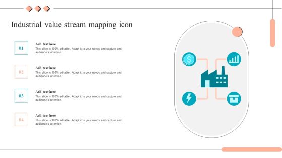 Industrial Value Stream Mapping Icon Brochure PDF