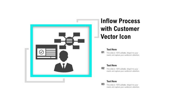 Inflow Process With Customer Vector Icon Ppt PowerPoint Presentation Gallery Example PDF