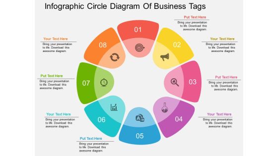Infographic Circle Diagram Of Business Tags Powerpoint Template Infographic Circle Diagram Of Business Tags Powerpoint Template