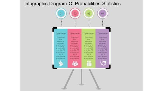 Infographic Diagram Of Probabilities Statistics Powerpoint Template Infographic Diagram Of Probabilities Statistics Powerpoint Template
