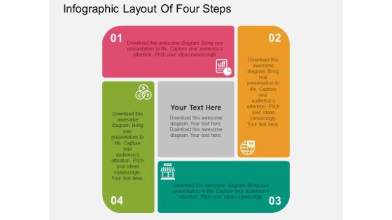Infographic Layout Of Four Steps Powerpoint Templates Infographic Layout Of Four Steps Powerpoint Templates