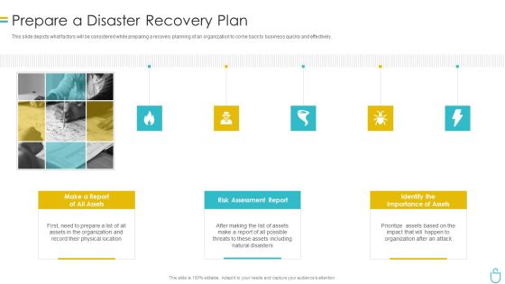 Information Security Prepare A Disaster Recovery Plan Ppt Model Aids PDF Information Security Prepare A Disaster Recovery Plan Ppt Model Aids PDF