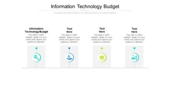 Information Technology Budget Ppt PowerPoint Presentation Pictures Styles Cpb