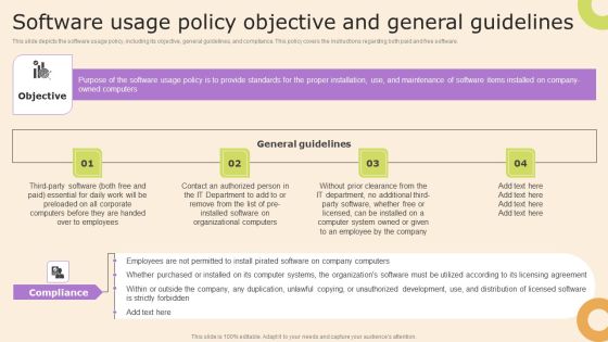 Information Technology Policy And Processes Software Usage Policy Objective And General Guidelines Graphics PDF Information Technology Policy And Processes Software Usage Policy Objective And General Guidelines Graphics PDF