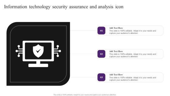 Information Technology Security Assurance And Analysis Icon Professional PDF Information Technology Security Assurance And Analysis Icon Professional PDF