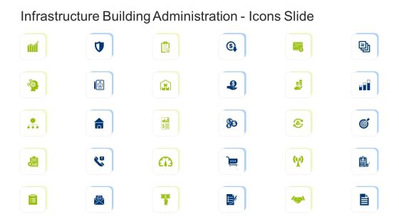Infrastructure Building Administration Icons Slide Professional PDF
