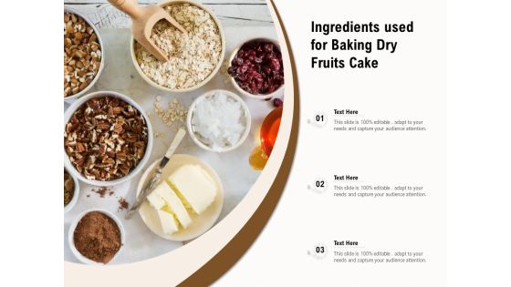 Ingredients Used For Baking Dry Fruits Cake Ppt PowerPoint Presentation Gallery Smartart PDF Ingredients Used For Baking Dry Fruits Cake Ppt PowerPoint Presentation Gallery Smartart PDF
