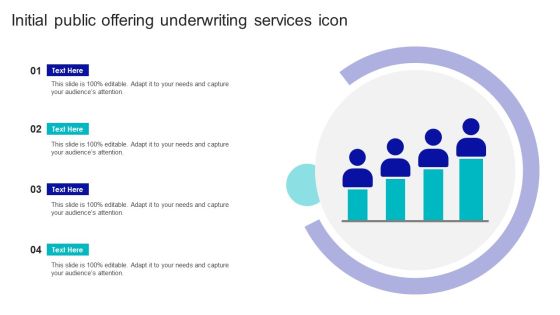 Initial Public Offering Underwriting Services Icon Summary PDF Initial Public Offering Underwriting Services Icon Summary PDF