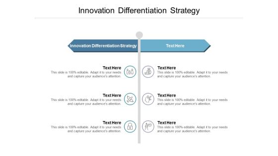Innovation Differentiation Strategy Ppt PowerPoint Presentation Icon Infographic Template Cpb
