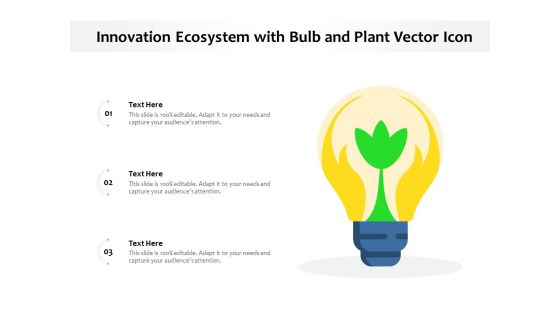 Innovation Ecosystem With Bulb And Plant Vector Icon Ppt PowerPoint Presentation Gallery Good PDF