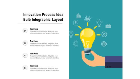 Innovation Process Idea Bulb Infographic Layout Ppt PowerPoint Presentation Icon Gallery PDF Innovation Process Idea Bulb Infographic Layout Ppt PowerPoint Presentation Icon Gallery PDF