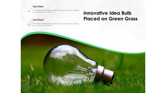 Innovative Idea Bulb Placed On Green Grass Ppt PowerPoint Presentation File Shapes PDF Innovative Idea Bulb Placed On Green Grass Ppt PowerPoint Presentation File Shapes PDF