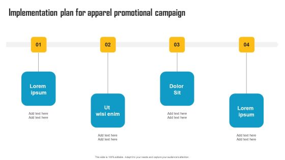 Innovative Marketing Strategy Implementation Plan For Apparel Promotional Campaign Mockup PDF Innovative Marketing Strategy Implementation Plan For Apparel Promotional Campaign Mockup PDF