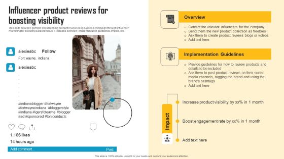 Innovative Marketing Strategy Influencer Product Reviews For Boosting Visibility Pictures PDF Innovative Marketing Strategy Influencer Product Reviews For Boosting Visibility Pictures PDF