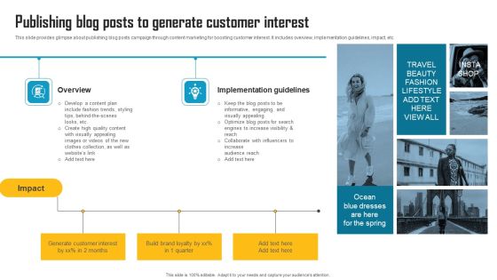 Innovative Marketing Strategy Publishing Blog Posts To Generate Customer Interest Demonstration PDF Innovative Marketing Strategy Publishing Blog Posts To Generate Customer Interest Demonstration PDF