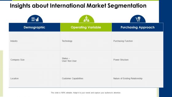 Insights About International Market Segmentation Operating Manual Ppt Model PDF Insights About International Market Segmentation Operating Manual Ppt Model PDF