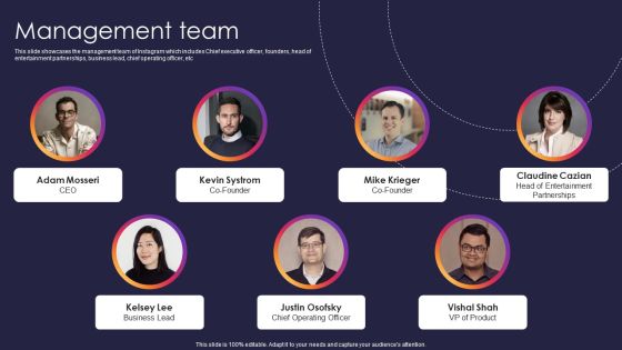 Instagram Company Details Management Team Inspiration PDF Instagram Company Details Management Team Inspiration PDF