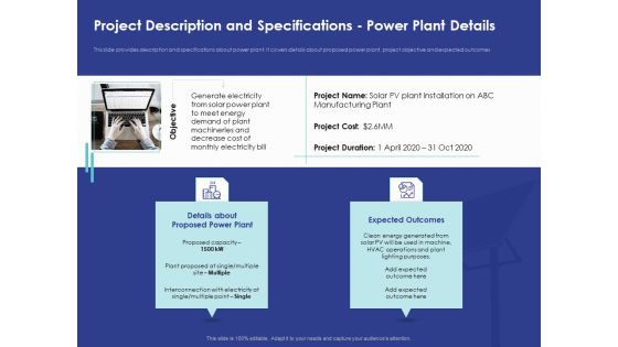 Installing Solar Plant Commercial Building Project Description And Specifications Power Plant Details Themes PDF Installing Solar Plant Commercial Building Project Description And Specifications Power Plant Details Themes PDF