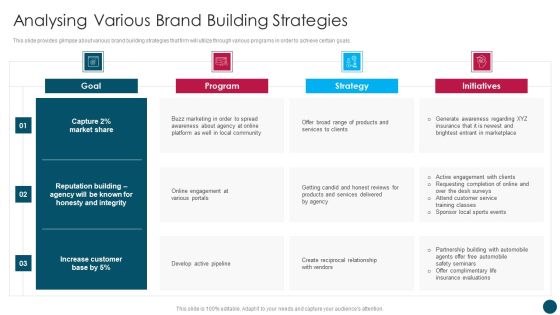 Insurance And Financial Product Analysing Various Brand Building Strategies Summary PDF Insurance And Financial Product Analysing Various Brand Building Strategies Summary PDF