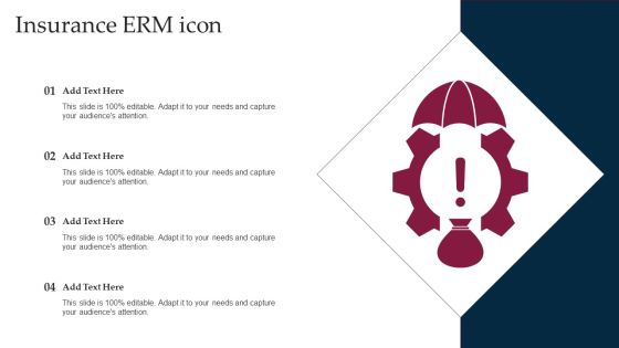 Insurance ERM Icon Ppt PowerPoint Presentation File Infographics PDF
