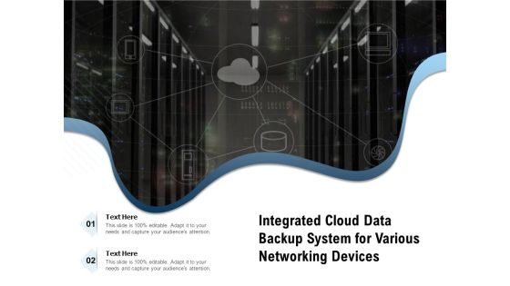 Integrated Cloud Data Backup System For Various Networking Devices Ppt PowerPoint Presentation Icon Portfolio PDF